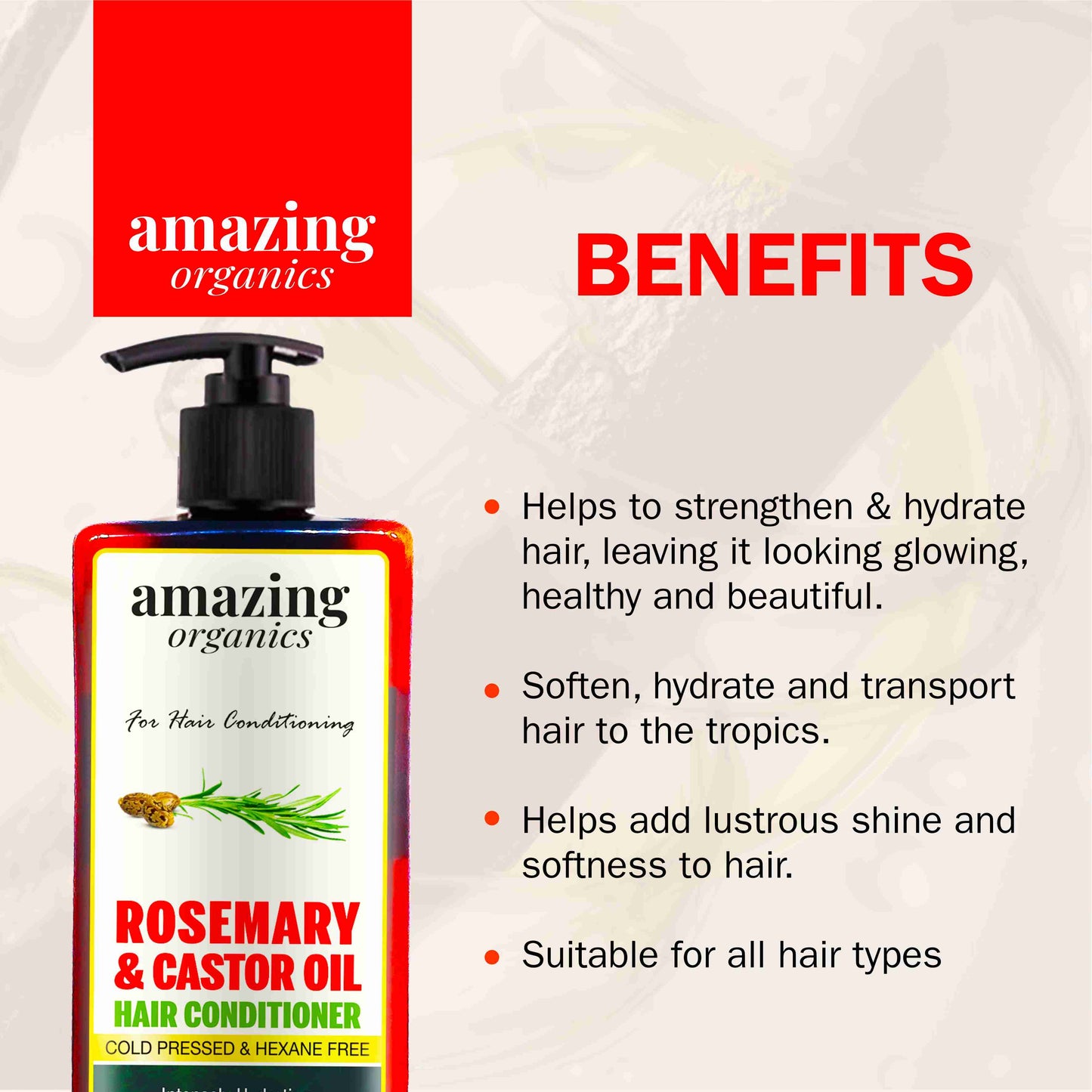 Rosemary & Castor Oil Hair Conditoner