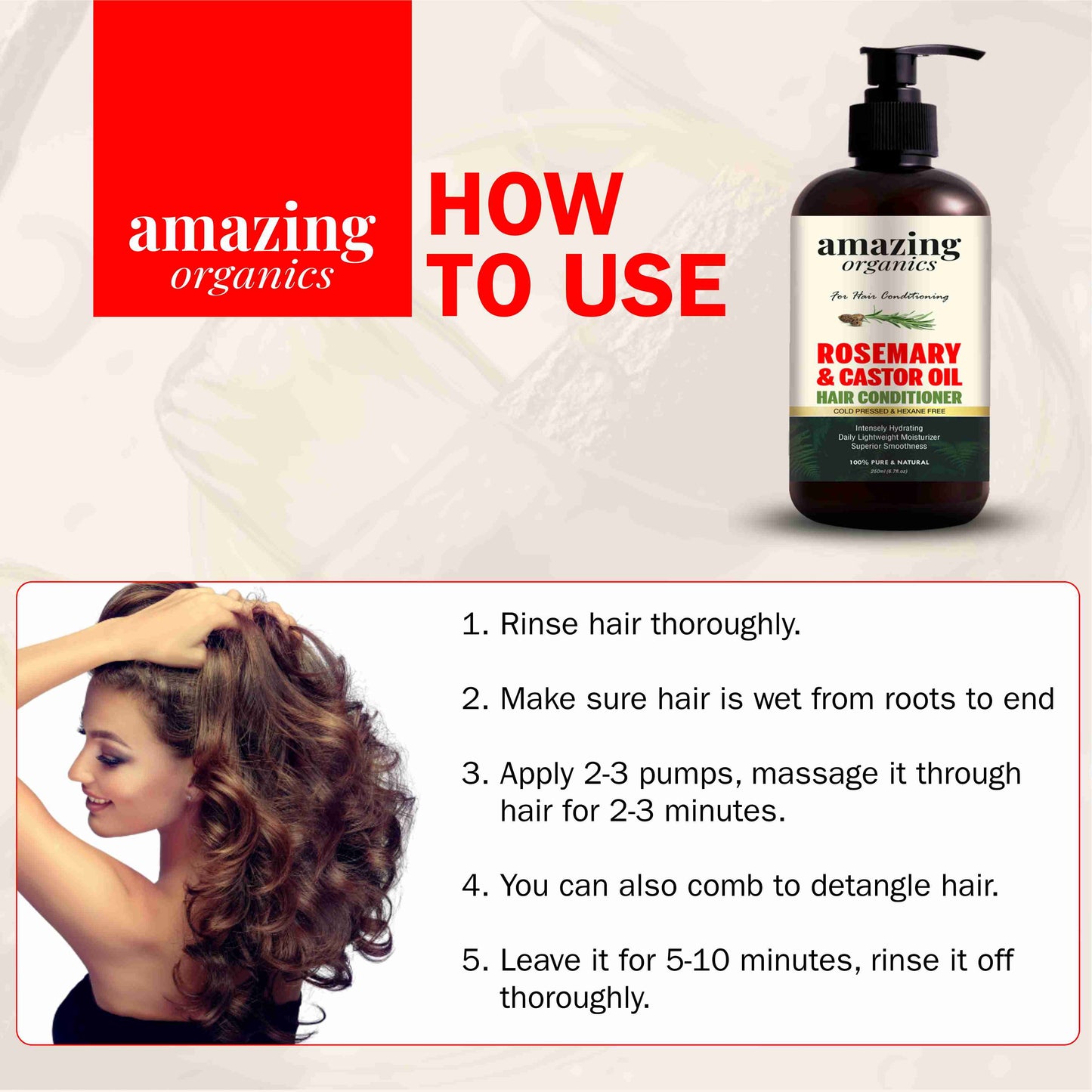Rosemary & Castor Oil Hair Conditoner